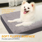 KSIIA Orthopedic Crate Bed: Deluxe Plush Washable Dog Bed - Image 3