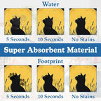 Giner Cat Moon Pet Food Mat for Cats and Dogs–Christmas Stocking Absorbent - Image 3