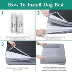 Orthopedic Dog Beds for Small Medium Dogs, Waterproof Lined Egg Crate Foam Pet - Image 6