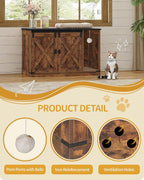 Cat Litter Box Enclosure, Hidden Litter Box Cabinet Furniture - Image 8