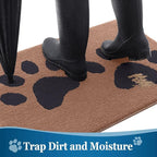 Buganda Dog Door Mat for Muddy Paws, Absorbent Dirt Trapper Washable Indoor - Image 3