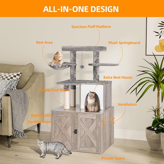 Snughome Cat Litter Box Enclosure - Image 5