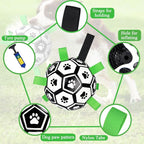 Dog Soccer Ball Toys with Straps, Puppy Birthday Gifts, Dogs Tug Toy, Water Toy - Image 7