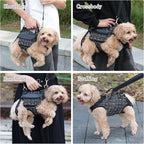 Dog Lift Harness Backpack for Small Dogs Cats, Adjustable Straps Dog Sling - Image 8