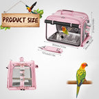 Suertree Bird Carrier Airline Approved, Bird Travel Cage - Image 6