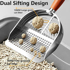 DHXYZZB Cat Litter Scoop 304 Stainless Steel Litter Shovel, Heavy Duty Litter - Image 3