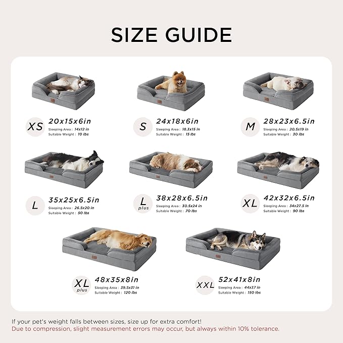 Bedsure Small Orthopedic Dog Bed - Image 7