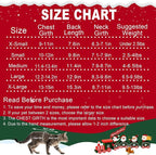 Dog Christmas Sweater Pet Winter Warm Coat Pajamas Small Dog Sweaters Reindeer - Image 3