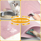 Pieviev Cat Litter Mat Double Layer Waterproof Urine Proof Trapping Mat 1 Pack) - Image 6