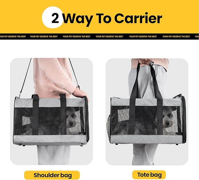 Cat Carrier Airline Approved, Soft-Sided Dog Carrier - Image 8