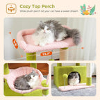 PEQULTI 4-in-1 Multi-Level Cat Tower, Scratching Post - Image 2