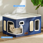 Extra-Wide Cat House for Indoor Cats - Image 2