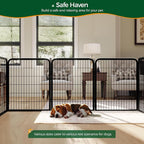 Yaheetech Dog Playpen Outdoor, 32 inch 8 Panels Dog Pen Indoor Heavy Duty Puppy - Image 4