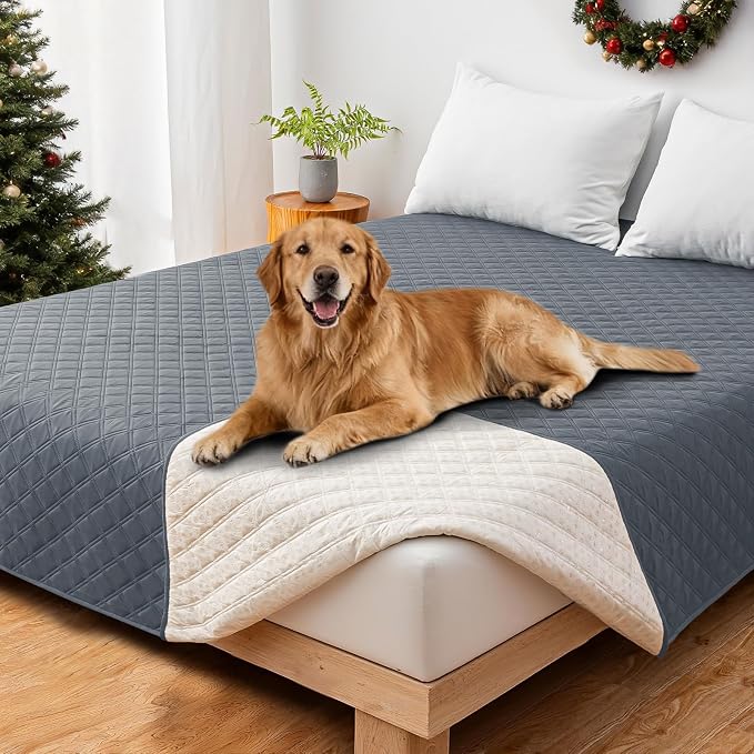 Waterproof Dog Bed Cover, Non-Slip Dog Blanket by CYCMACOHOME