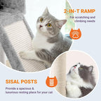 Allewie 81 Inches Tall Cat Tree/Multi-Level Large Climbing Tree House and Towers - Image 5