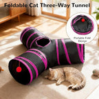 Tempcore Pet Tube Toys 3 Way Collapsible, Cat Tunnels - Image 4
