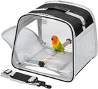 Suertree Small Bird Carrier, Large Window Travel Cage by Suertree