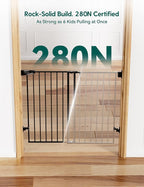 Babelio Baby Gate for Stairs, Kitchen & Doorways, No Bottom Bar| Easy - Image 4