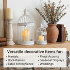 Vela Lanterns Bird Cage Decor Candle Holder Lantern Decorative Wedding Table - Image 7