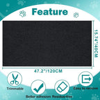 Bed Cat Scratcher Pad, 47.2"x15.8"Cat Scratching Mat, Self-Adhesive Trimmable - Image 6