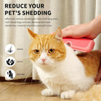 Cat & Small Pet Deshedding Brush & Shedding Blade, Gentle Undercoat Grooming - Image 2