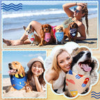 100 Pcs Ocean Dog Bandanas Bulk Pet Bibs Colorful Triangle Pet Ocean Scarf - Image 6