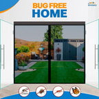 Magnetic Closure Screen Door for 62"x81" French Door Sliding Door Pet and Dog - Image 4