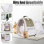Back Expandable Backpack for Small Animals, Portable Travel Bag Breathable Pet - Image 3