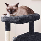 Yaheetech Cat Tree for Indoor Pets, 36in Tower Condo w/Extra Large Perch - Image 6