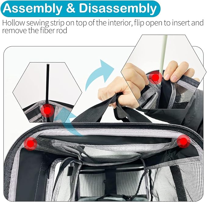 Pet Carrier for Medium Large Cats and Dogs, Dog Carrier Travel Bag - Image 6