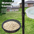 Bird Feeder Station with Metal Mesh Tray and Water Bowl - Image 4