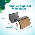 Petlinks Dream Curl Carpet Cat Scratcher, Dual-Surface Cat Scratching Post - Image 3
