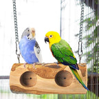 Natural Parakeet Swing Perch, Wood Bird Swing - Image 4