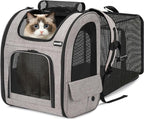 Pecute Cat Backpack Carrier XL, ExpandablePet Backpack by pecute