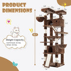 SHA CERLIN 81in Multi-Level Tall Cat Tree Tower - Image 2