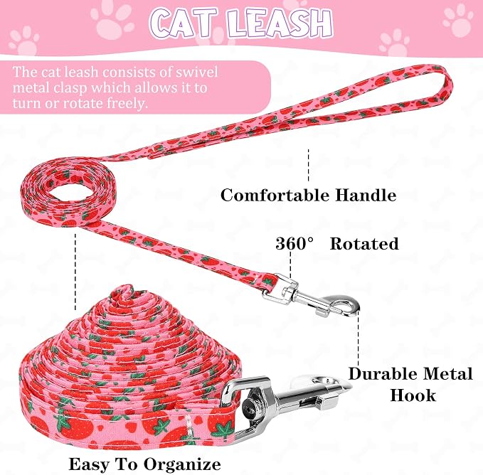 2 Pack Cat Harness and Leash, Escape Proof Adjustable Cat Harness - Image 4