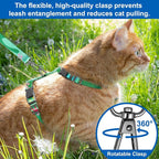 Cat Harness and Leash Set with Matching Collar – Escape Proof Harness - Image 2