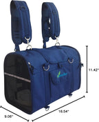 6-in-1 Sturdy Pet Carrier Backpack, Front Pack, Shoulder Bag, Pet Hand Bag - Image 6