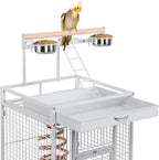 Yaheetech Wrought Iron Bird Cages, Play Top Large Aviary - Image 8