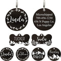 UltraJoys Stainless Steel Pet ID Tag Dog Name Tags Personalized Front and Back by UltraJoys
