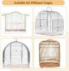 Bird Cage Seed Catcher, 45-90'' Adjustable Bird Cage Cover, Universal Nylon - Image 5