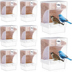 8 Pcs No Mess Bird Feeder Parrot Automatic Feeder Bird Seed Container Water by GlikCeil