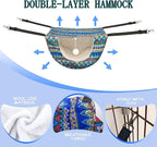 JSPYFITS Cat Cage Hammock with Ball, Double Layer Hanging Adjustable Soft Pet - Image 3