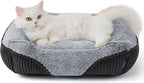 Bedsure Washable Dog Bed Small Dog＆Cat- Rectangle Fluffy Plush Kitten Puppy Bed - Image 9