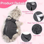 Cat Recovery Suit for Abdominal Wounds or Skin Diseases, Cat Onesie for Cats - Image 2