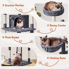 Yaheetech 76in Cat Tree Multi-Level Cat Tower - Image 5