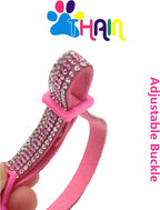 THAIN Basic Adjustable Cat Collar Bling Diamond Breakaway - Image 3