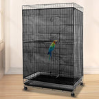 Adjustable Birdcage Seed Feather Catcher Bird Cage Net Cover Soft Skirt Guard - Image 4