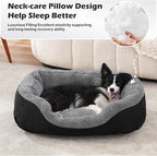INVENHO Small Dog Bed Washable Orthopedic Calming Warming Durable Pet Bed - Image 3