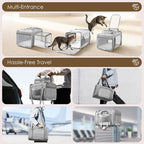 Top and 2 Sides Expandable Pet Carrier 17x11x9.5, TSA Airline Approved Small - Image 6